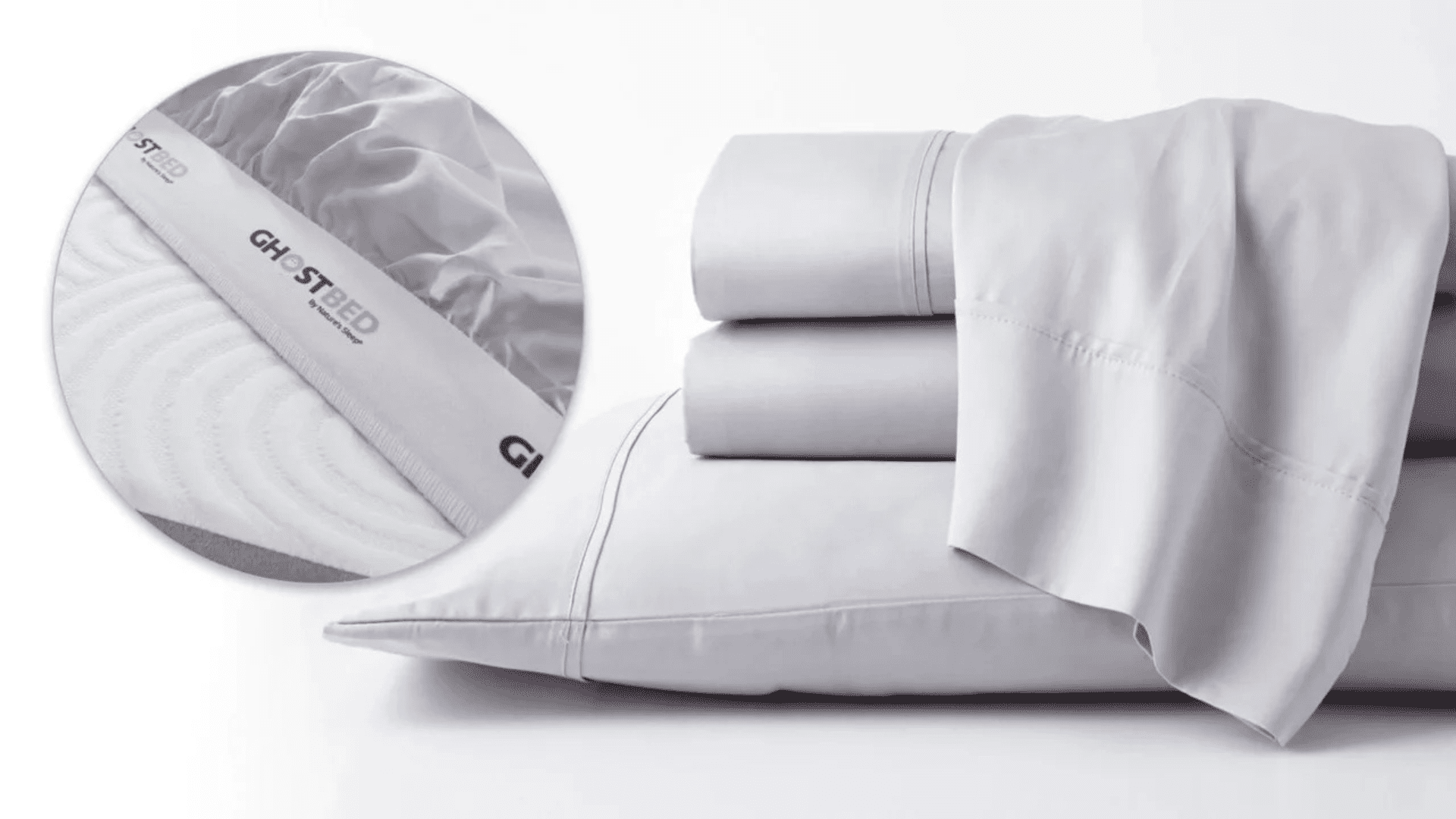 Sleek gray bedding by GHST showcasing luxury, comfort, and eco-friendly design.
